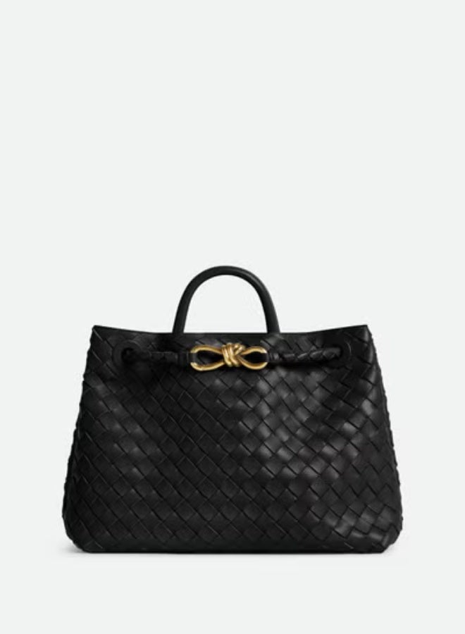 BOTTEGA VENETA Andiamo Top handle bag leather bag with signature knot detail and sliding cross-body strap. - Image 2